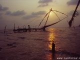 Čínske rybárske siete v Kochine...