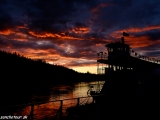 Západ slnka na Yukone...