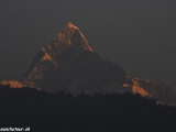 Machapuchre - Rybí chvost z mesta Pokhara...