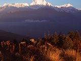 Ráno na Dhaulagiri z Poon Hillu...