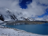 Božské jazero Tilicho Lake vo výške 4900 m.n.m.....