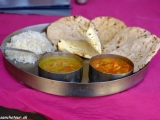 Rajastánske thali....