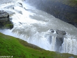 Vodopád Gulfoss alebo Zlatý vodopád na rieke Hvíta....