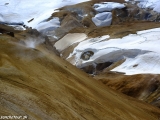 Geotermálna oblasť Hveradalur v Čarodejných horách...