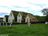 Skanzen ľudovej architektúry na severe Islandu...