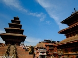 Najvyššia pagoda v Nepále v kráľovskom meste Bhaktapur...