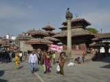 Námestie Durbar Square v Káthmandu...