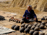 Námestie keramiky v kráľovskom meste Bhaktapur...