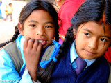 Nepálske školáčky...