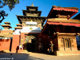 Kathmandu - chrámové námestie Durbar Square...