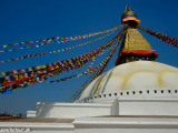Kathmandu - budhistická stupa Budhanath...