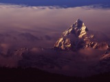 Hora Machapuchre nad Pokharou...