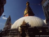 Swayabunáth - Opičí chrám nad mestom Káthmandú...