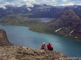 Nórska národná túra - hrebeň Bessegen nad jazerom Gjende...