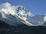 Mt. Everest zo severného base campu v Tibete...