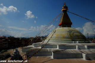 Budhistická stupa Budhanath...